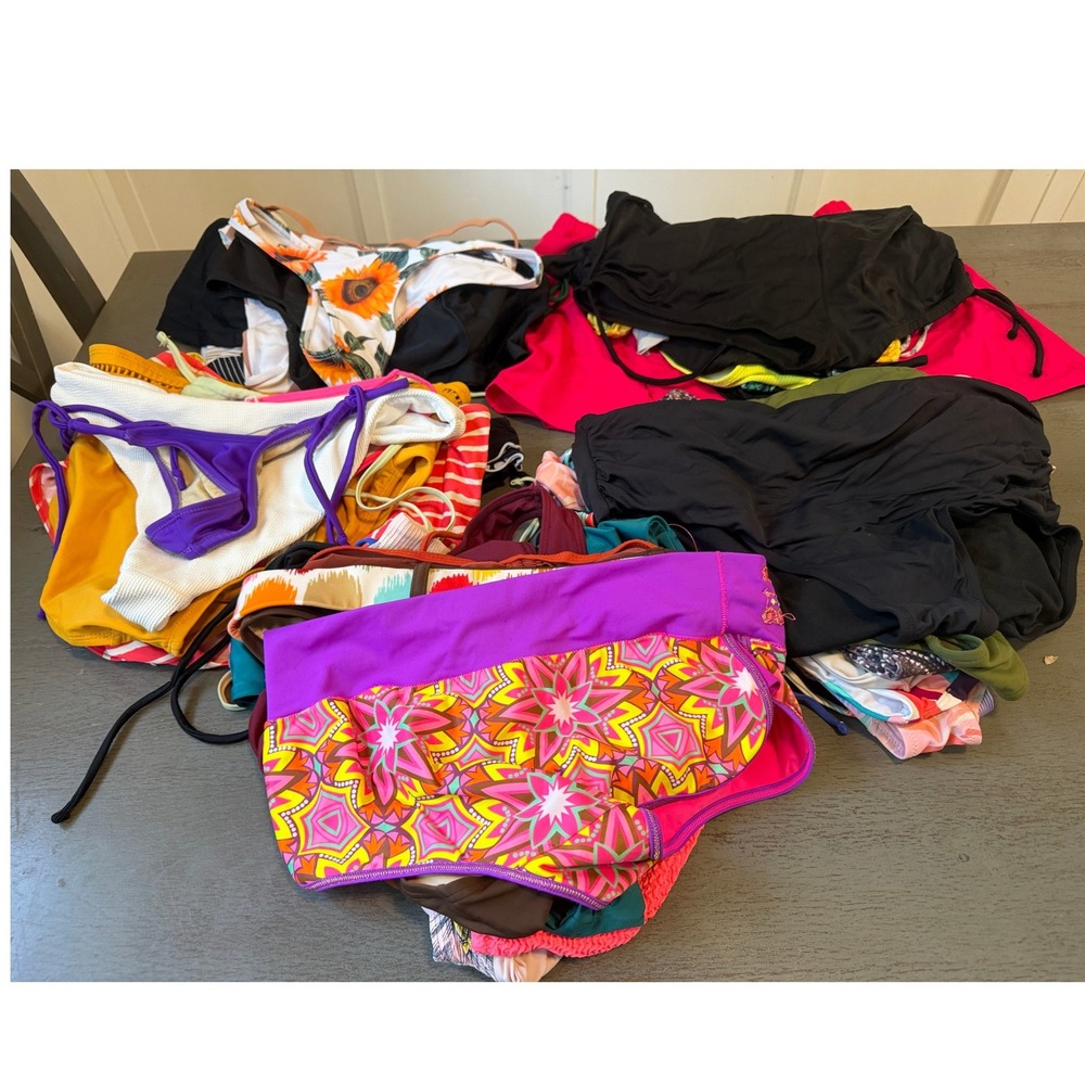 lot of 50 swimsuit bikini  bottoms missing tags